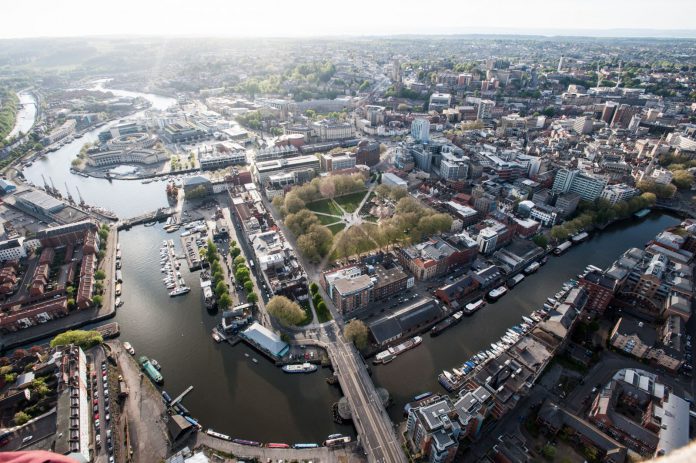 Aerial view of Bristol. Copyright: www.JonCraig.co.uk